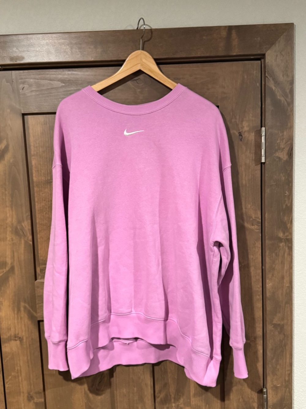 Nike Pink Crewneck with White Swoosh